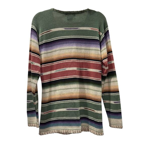 Ralph Lauren Country 90s Vintage Rare Western Aztec Southwest Sweater Cardigan - Picture 6 of 15